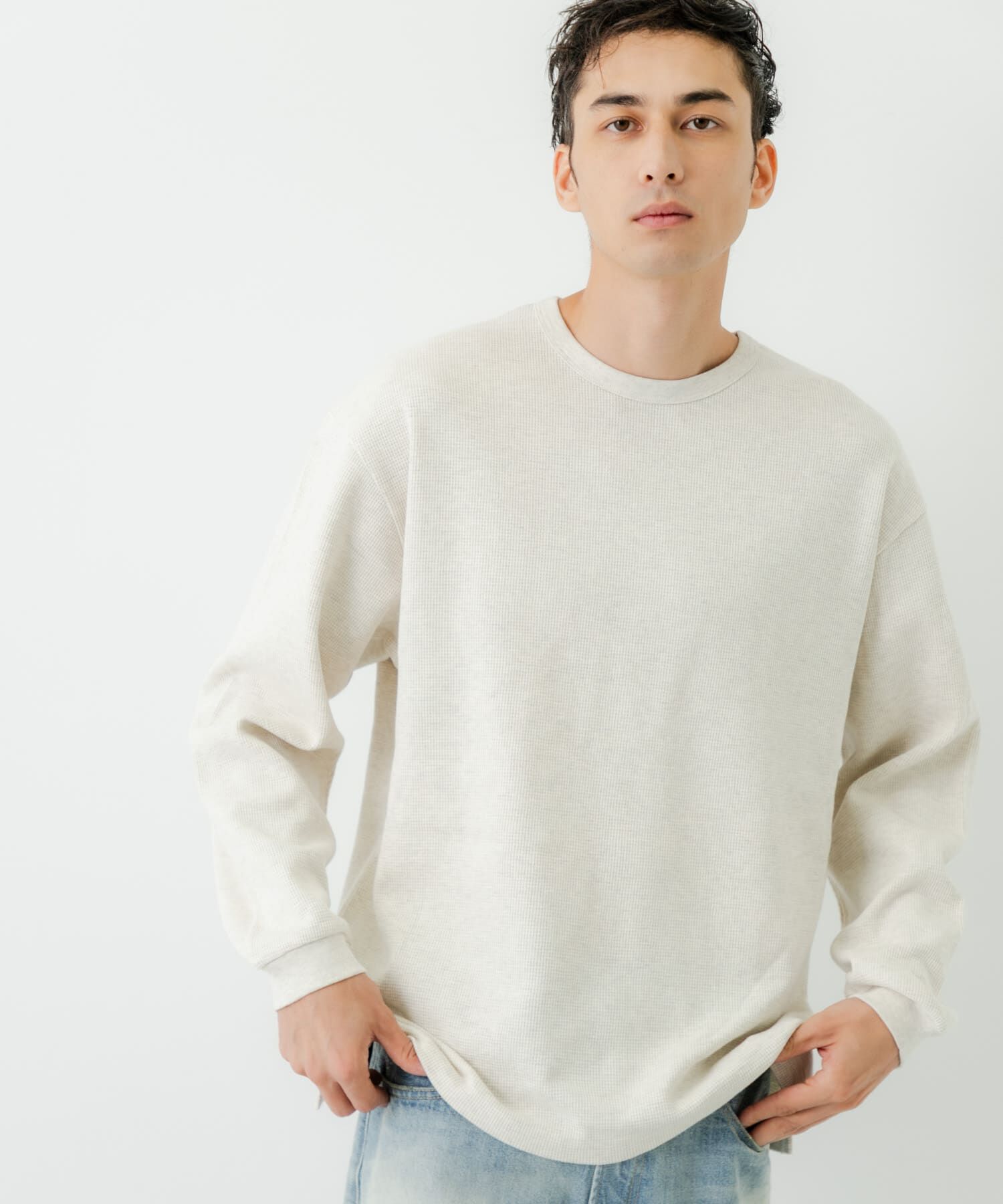 URBAN RESEARCH「度詰めワッフルロングスリーブ」|Tシャツ・カットソー|