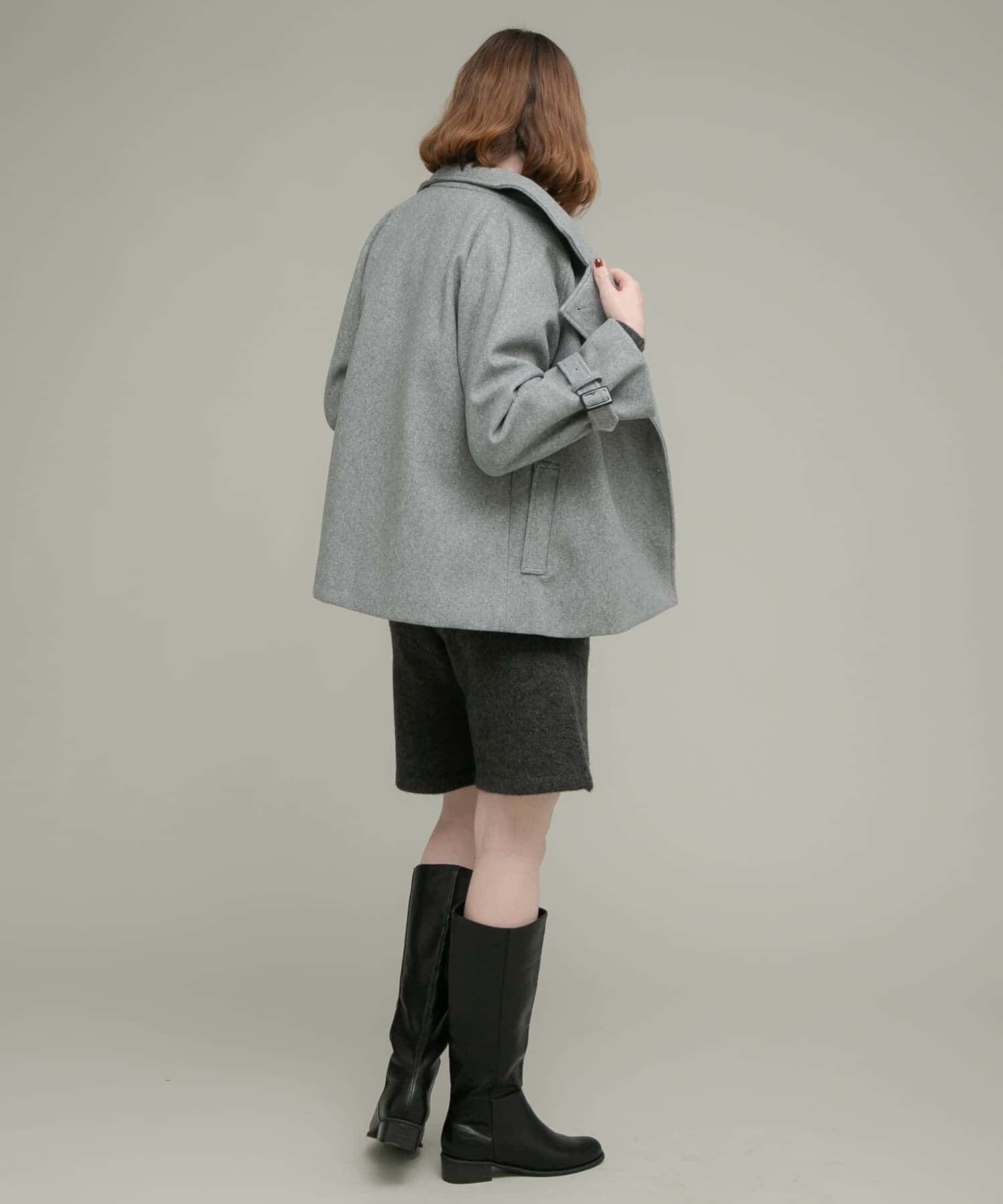 Sonny Label 「メルトンジャージースタンドカラーコート」|ノーカラーコート|