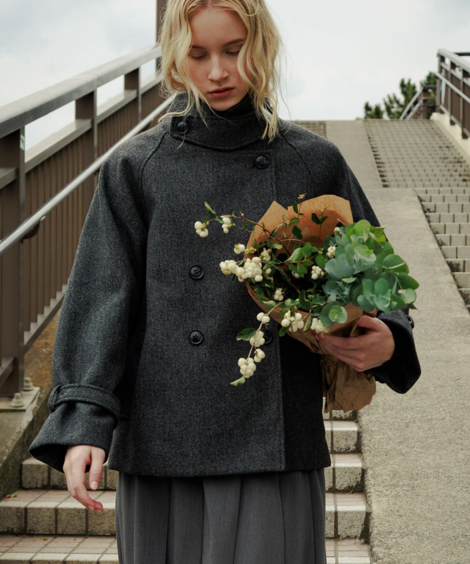 Sonny Label 「メルトンジャージースタンドカラーコート」|ノーカラーコート|