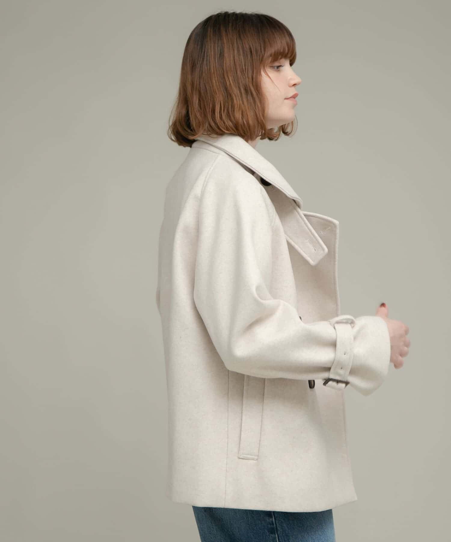 Sonny Label 「メルトンジャージースタンドカラーコート」|ノーカラーコート|