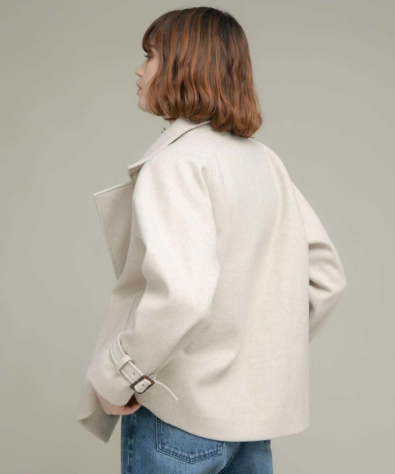 Sonny Label 「メルトンジャージースタンドカラーコート」|ノーカラーコート|