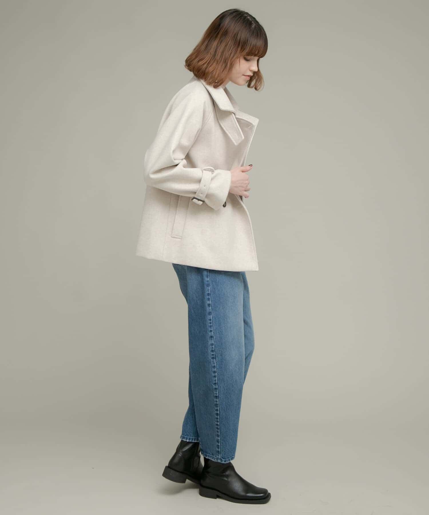 Sonny Label 「メルトンジャージースタンドカラーコート」|ノーカラーコート|