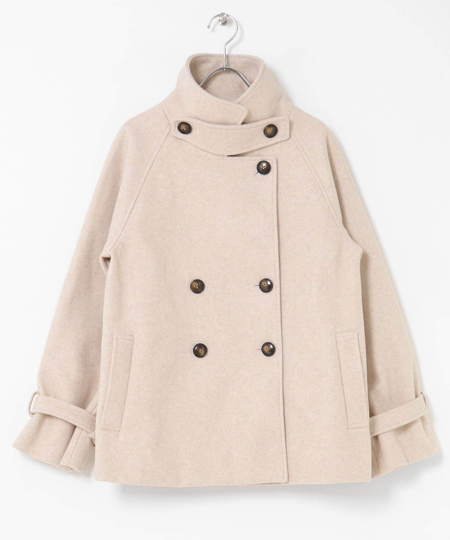 Sonny Label 「メルトンジャージースタンドカラーコート」|ノーカラーコート|