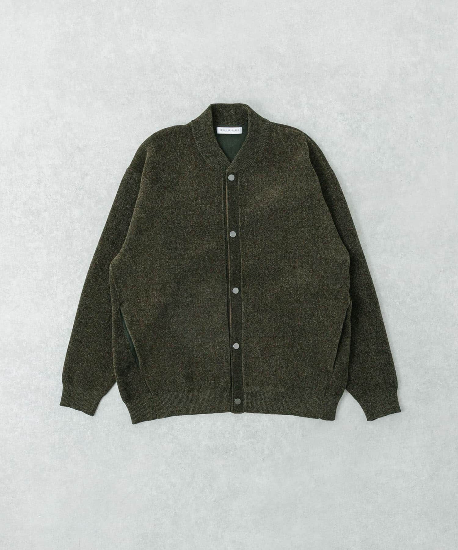URBAN RESEARCH「モールニットカーディガン」|カーディガン|カーキ