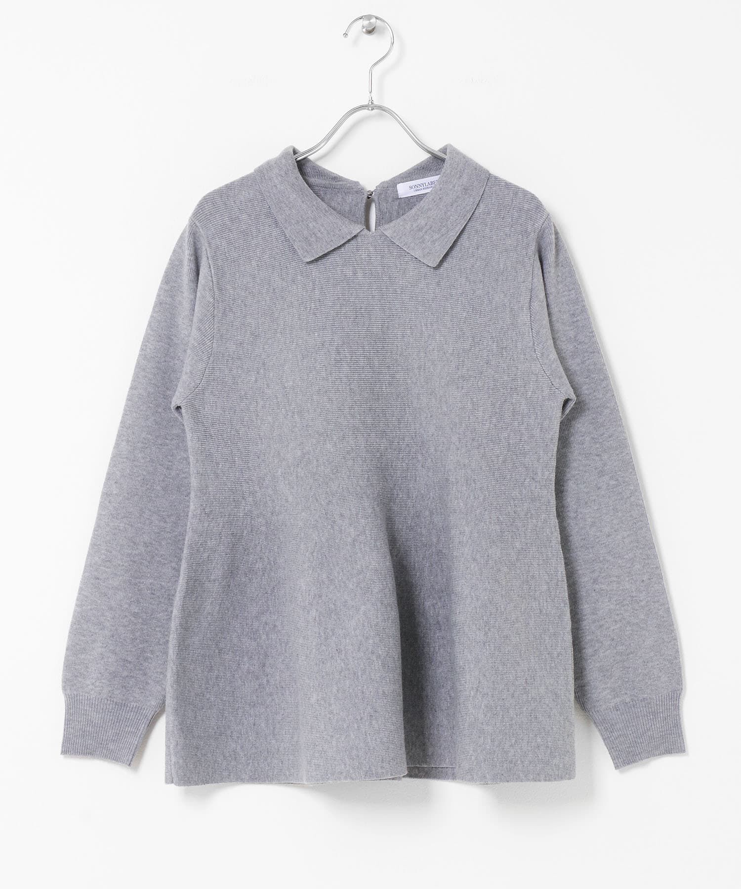 Sonny Label 「『WEB限定』襟付きペプラムニットプルオーバー」|ニット・セーター|