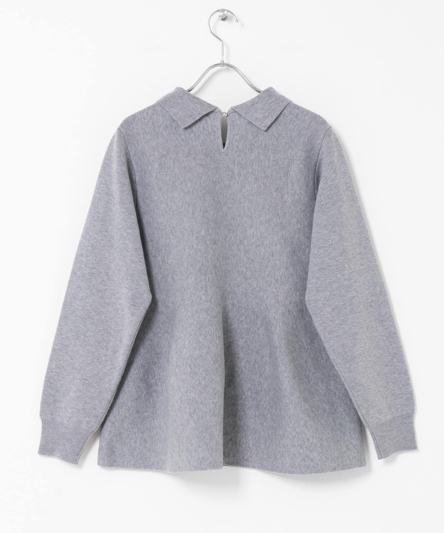 Sonny Label 「『WEB限定』襟付きペプラムニットプルオーバー」|ニット・セーター|