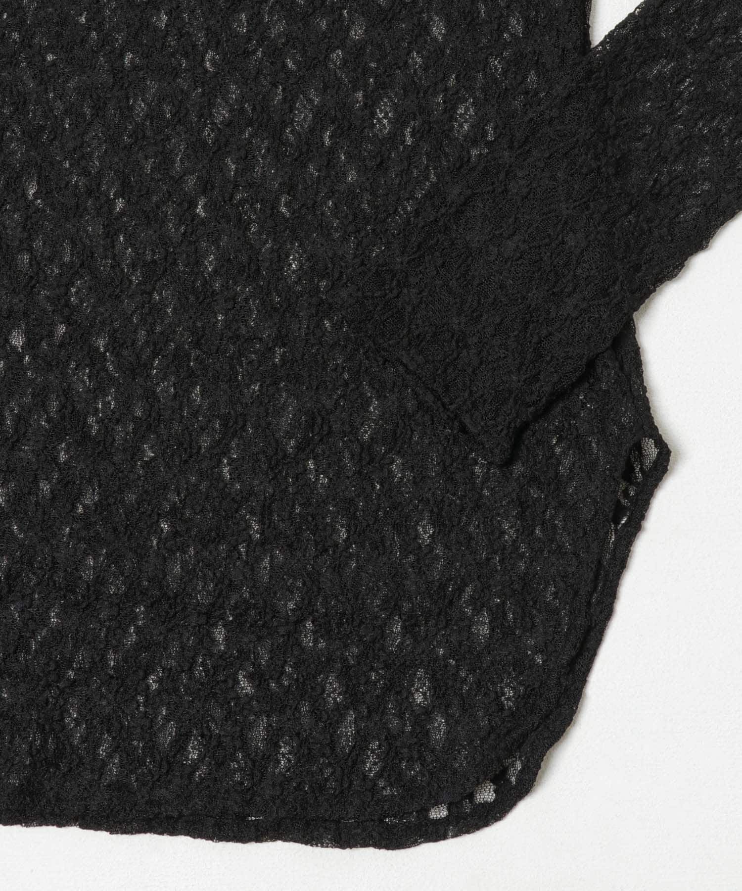 URBAN RESEARCH「ストレッチレースクルーネックブラウス」|Tシャツ・カットソー|