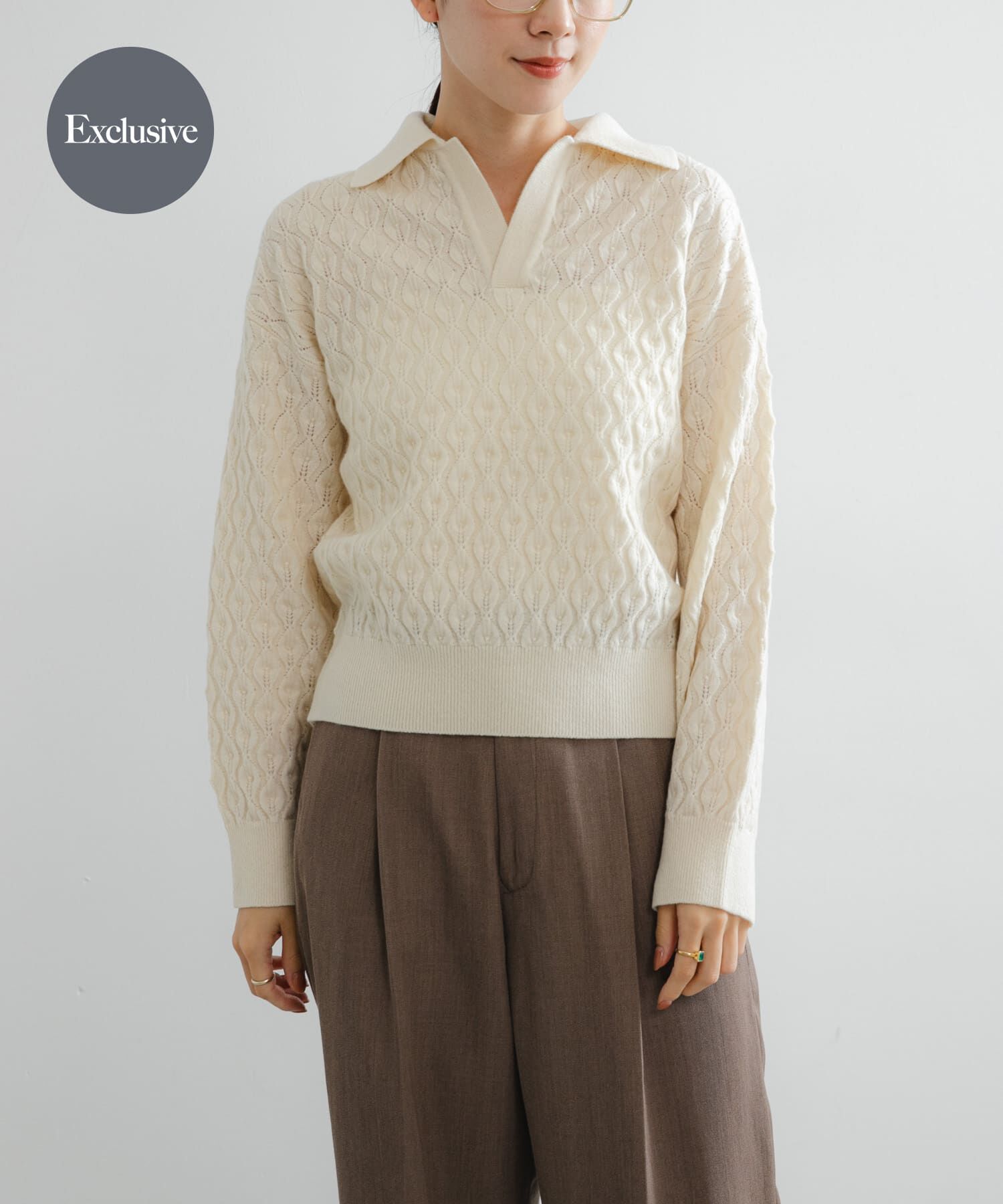 URBAN RESEARCH「『別注』ROUTINE&times;URBAN RESEARCH　ニット」|ニット・セーター|アイボリー