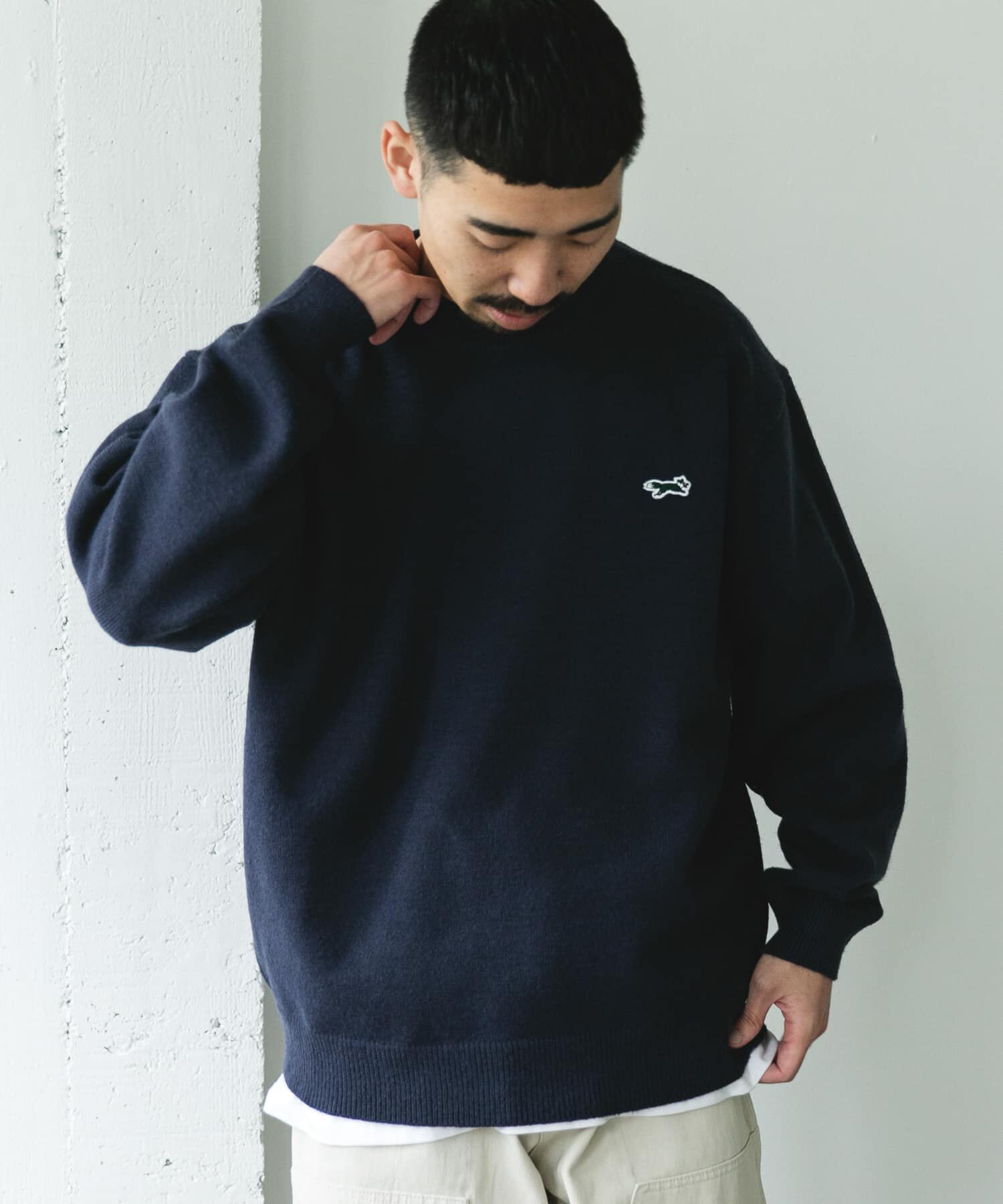 URBAN RESEARCH DOORS「『別注』PENNEYS&times;DOORS　THE FOX クルーネックスフレニット」|ニット・セーター|