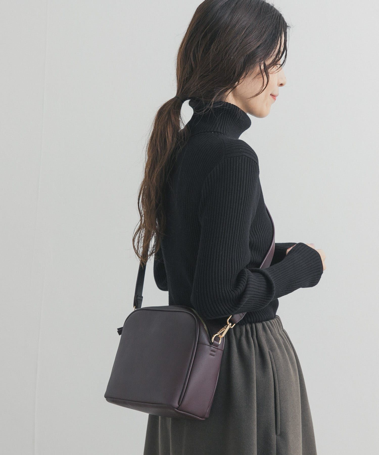 URBAN RESEARCH DOORS「タートルネックリブニット」|ニット・セーター|