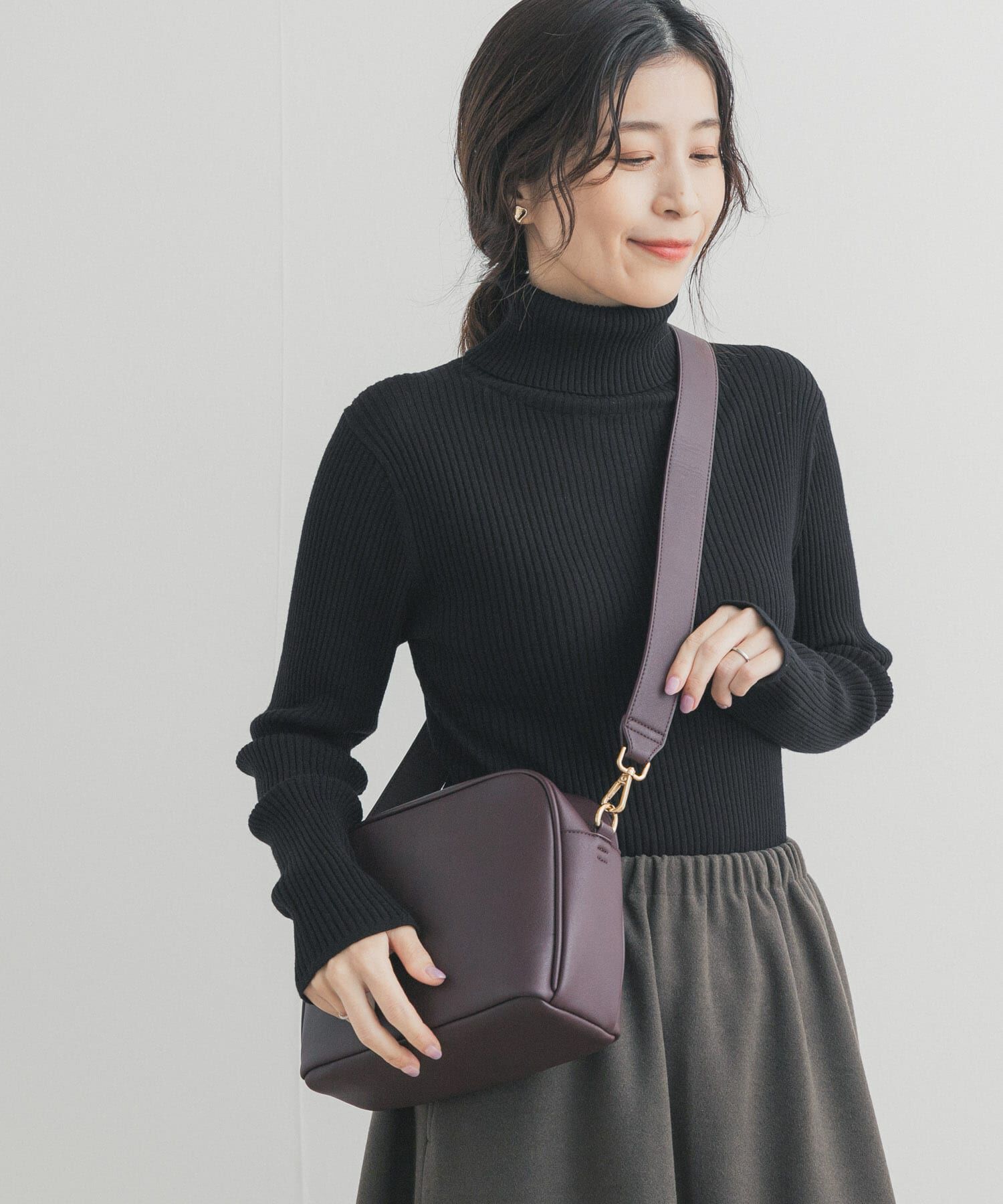 URBAN RESEARCH DOORS「タートルネックリブニット」|ニット・セーター|