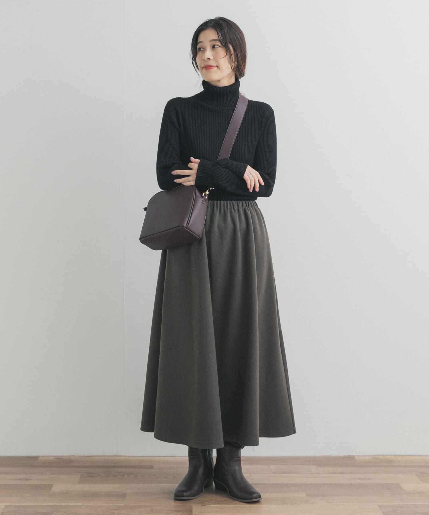 URBAN RESEARCH DOORS「タートルネックリブニット」|ニット・セーター|