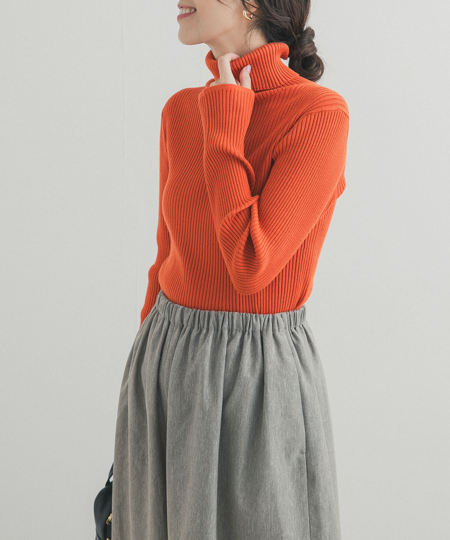 URBAN RESEARCH DOORS「タートルネックリブニット」|ニット・セーター|