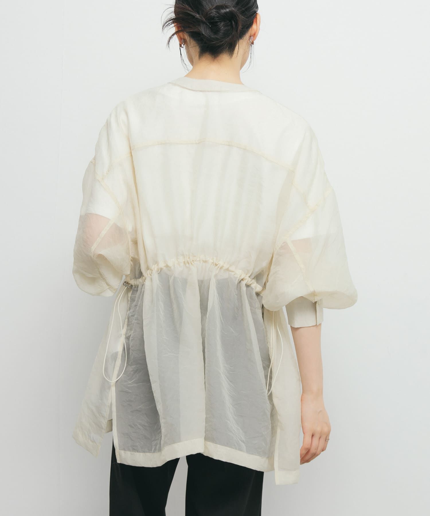  「シアードロストカラーレスシャツ」|シャツ・ブラウス|