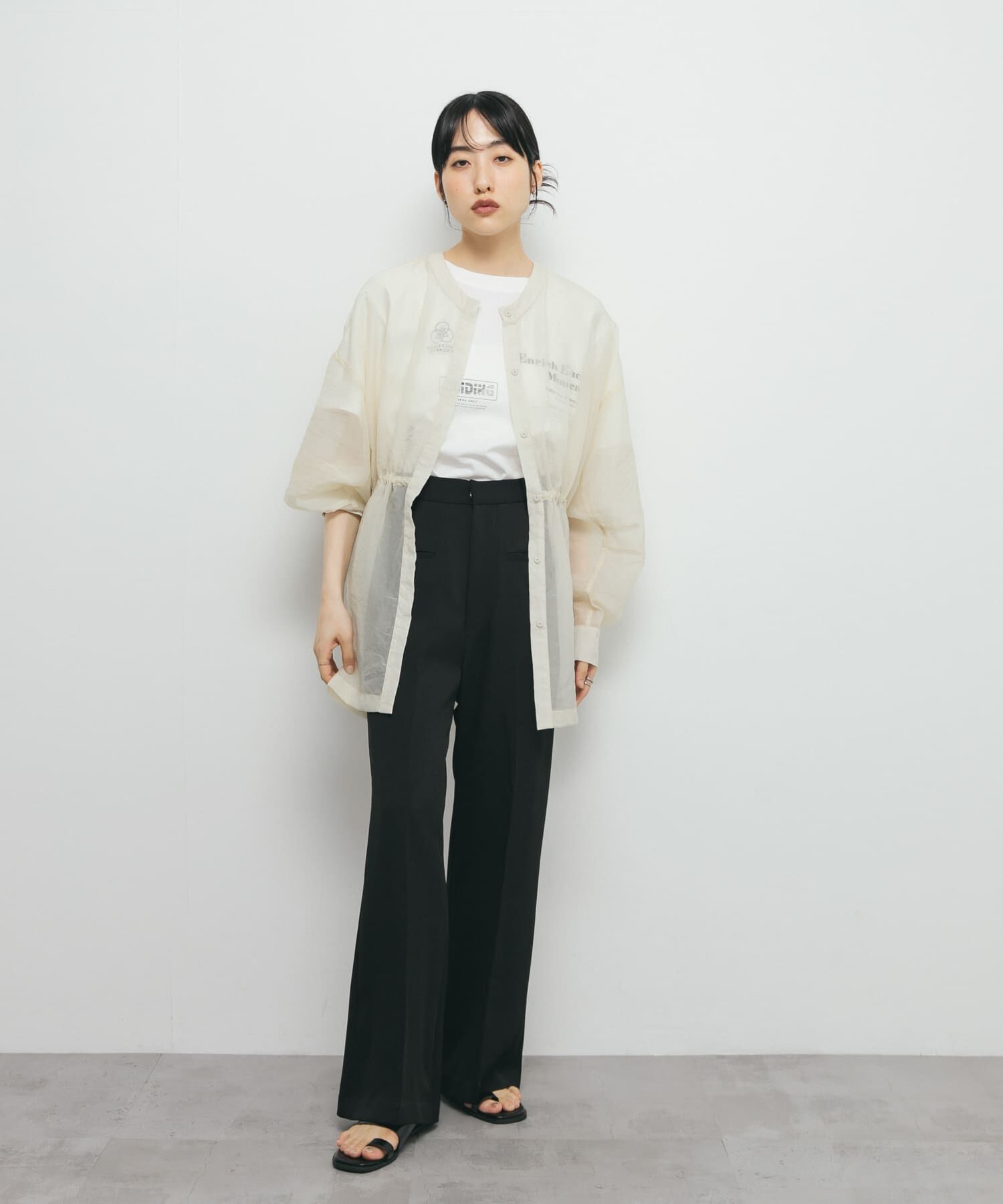  「シアードロストカラーレスシャツ」|シャツ・ブラウス|