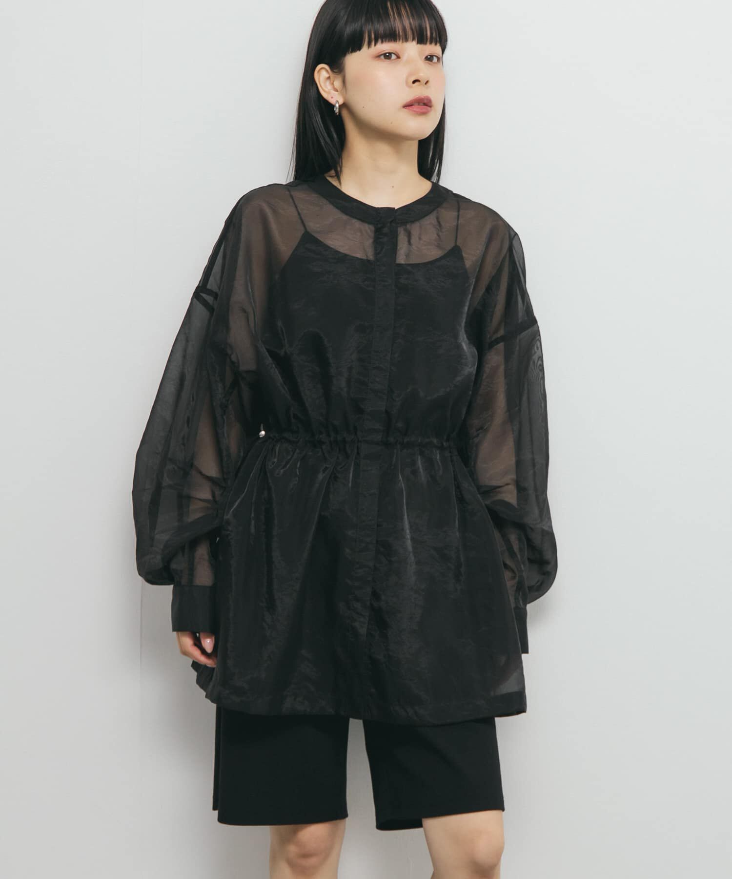  「シアードロストカラーレスシャツ」|シャツ・ブラウス|