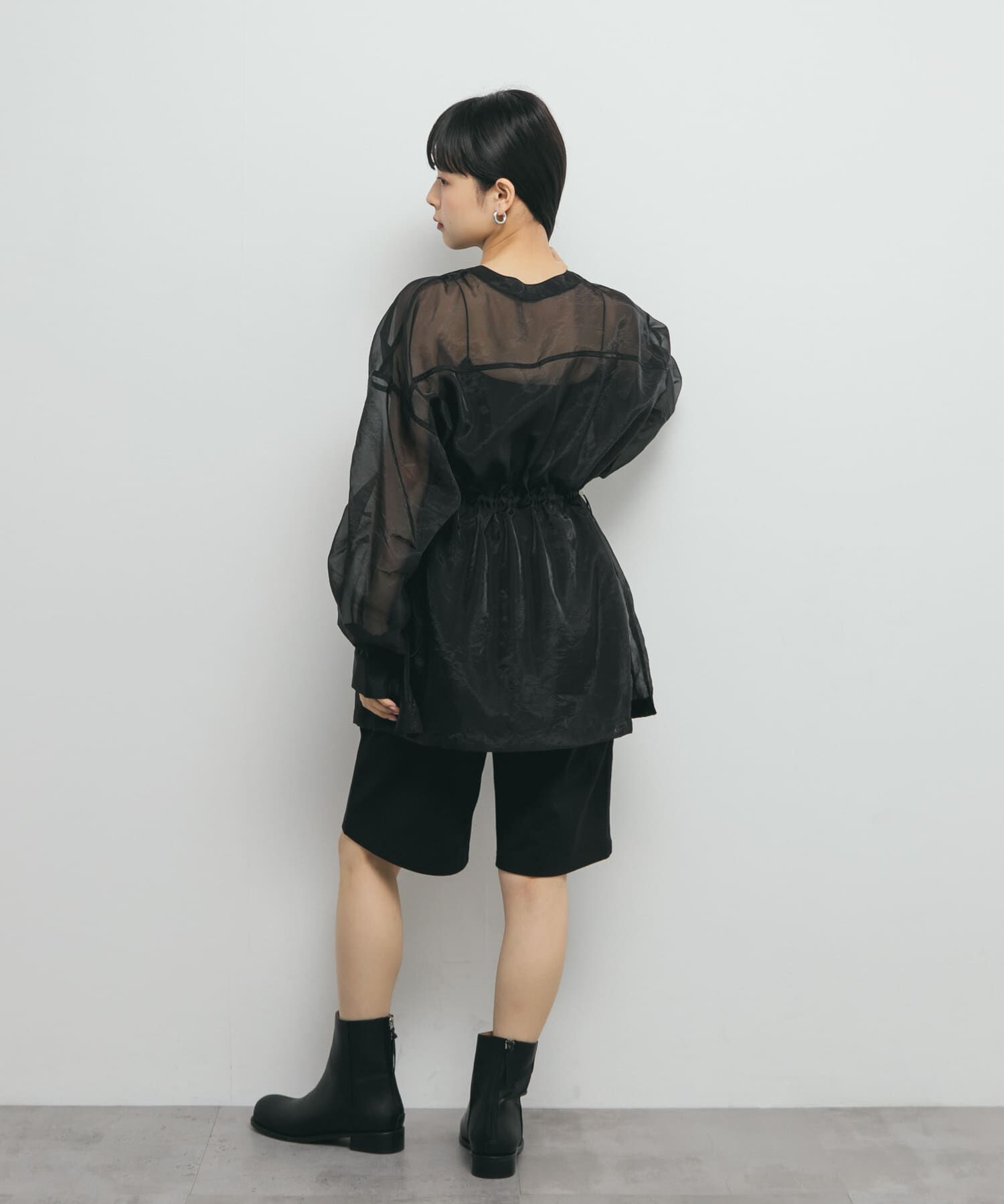  「シアードロストカラーレスシャツ」|シャツ・ブラウス|