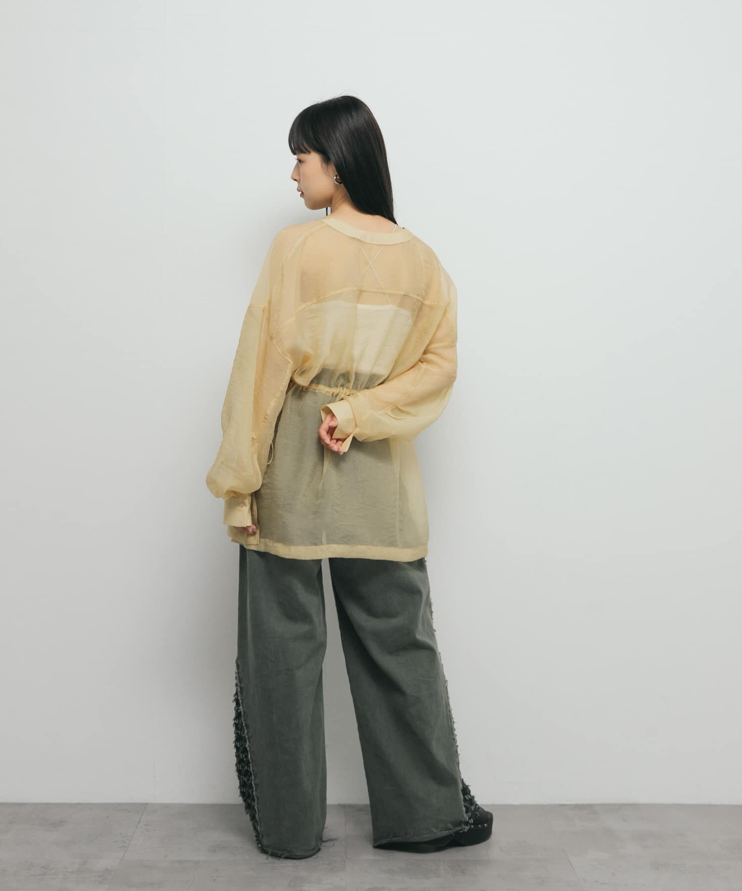  「シアードロストカラーレスシャツ」|シャツ・ブラウス|