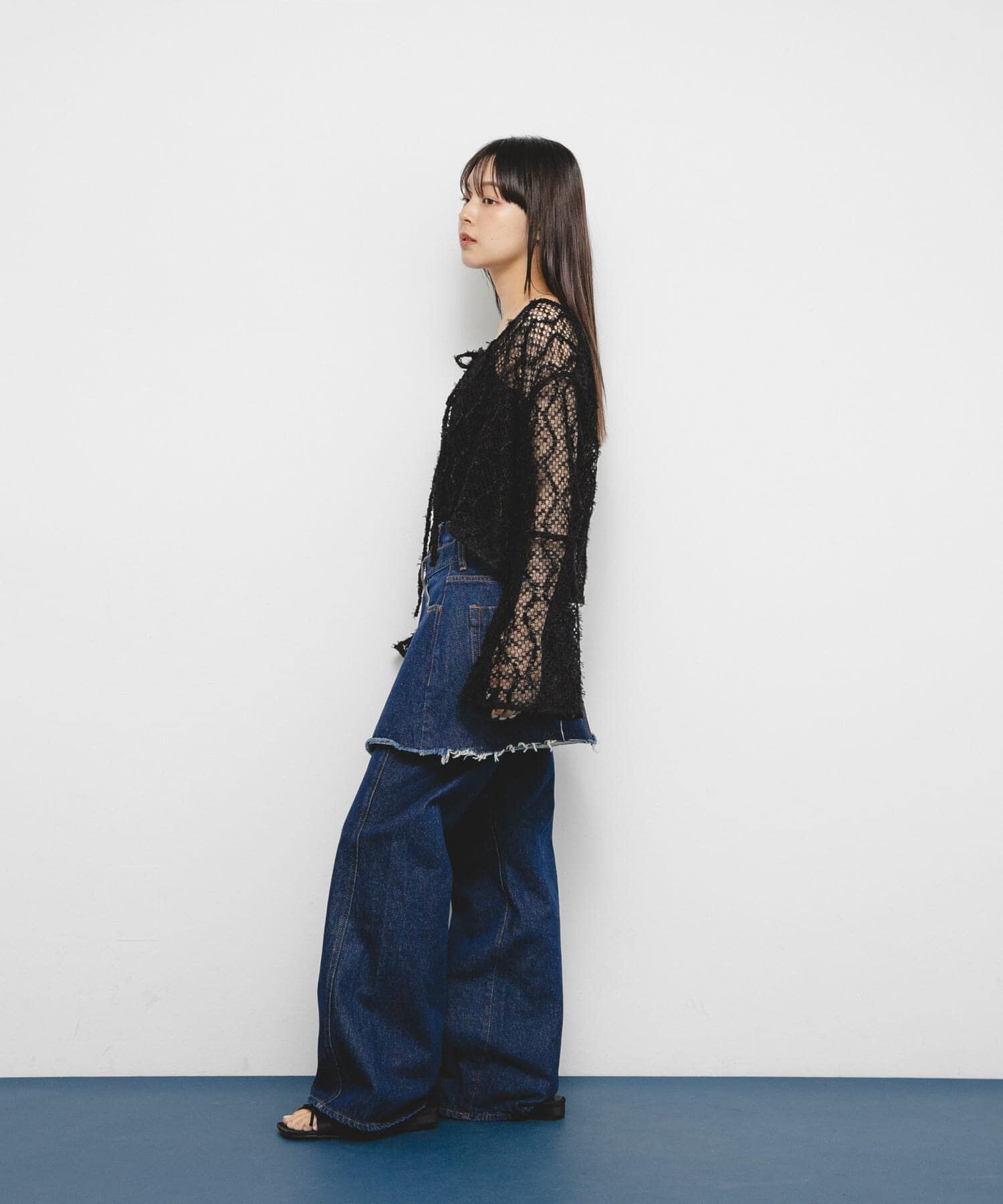  「フェザーメッシュカーディガン」|カーディガン|