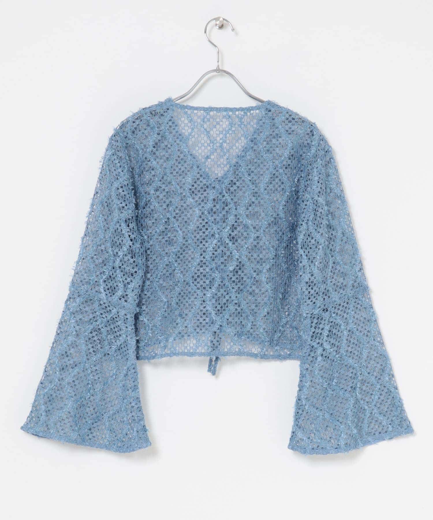  「フェザーメッシュカーディガン」|カーディガン|