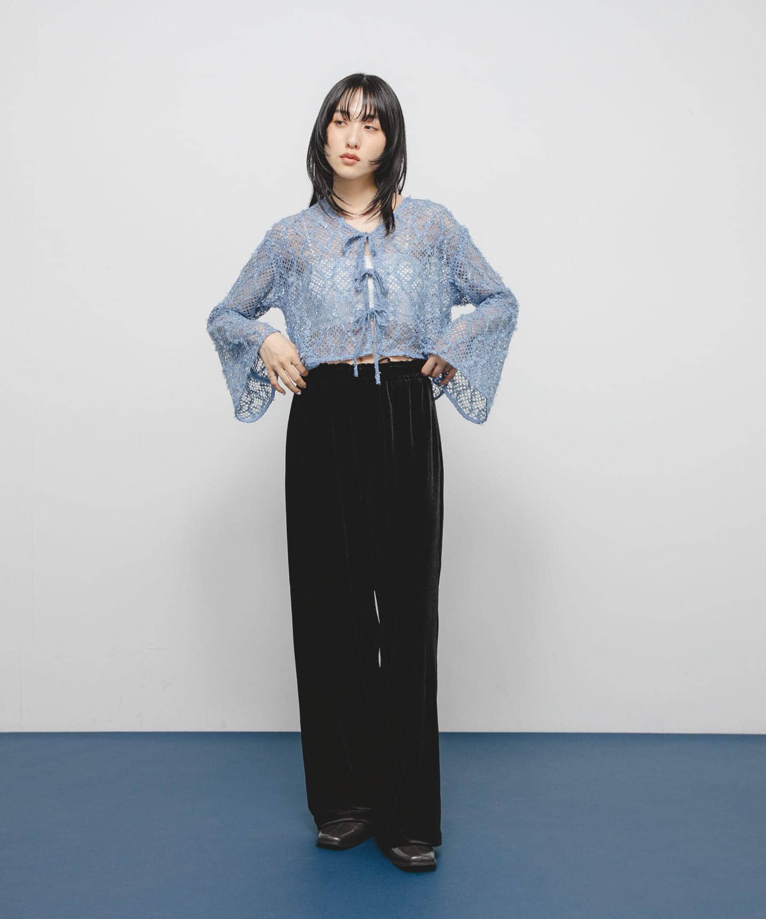  「フェザーメッシュカーディガン」|カーディガン|