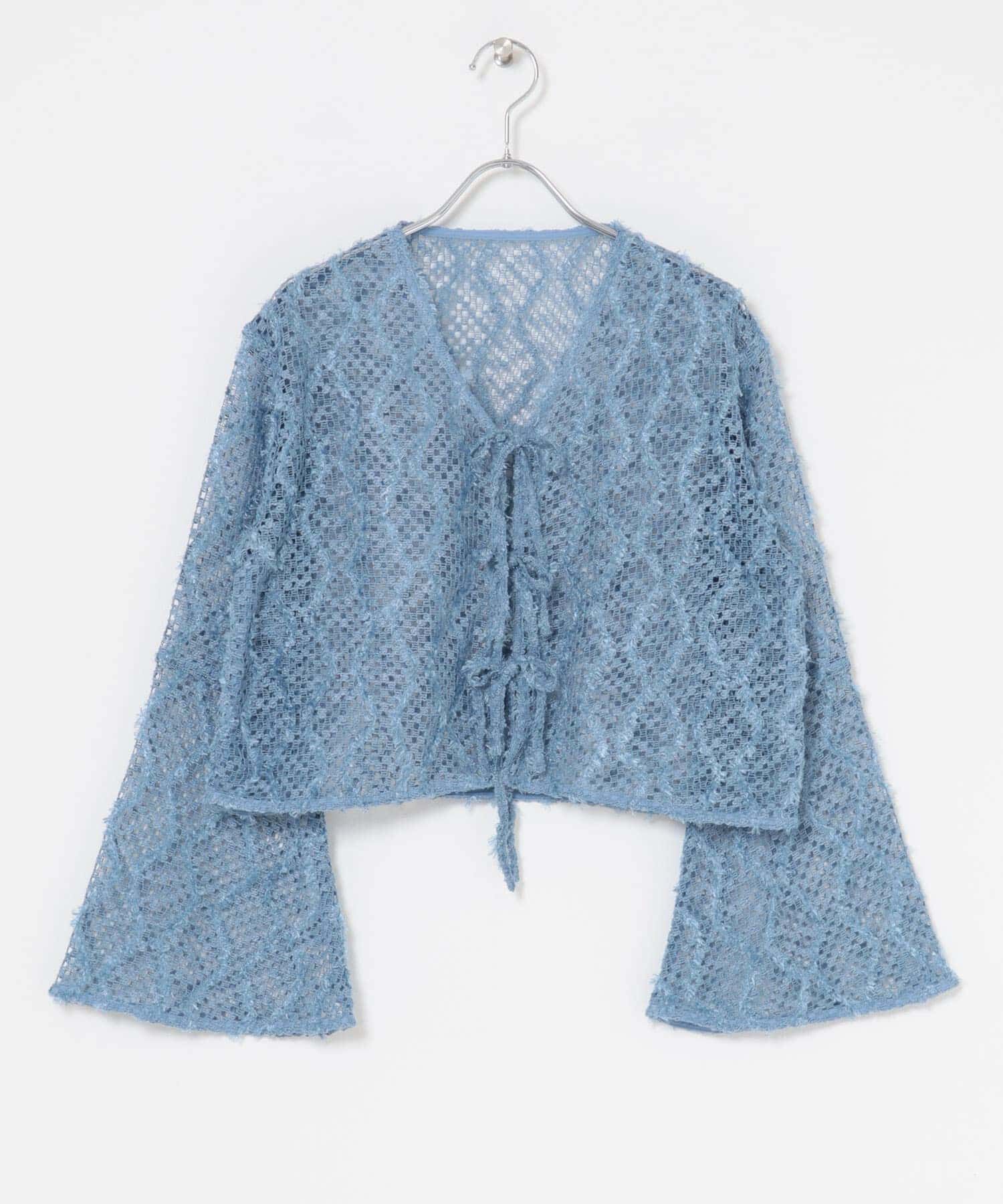  「フェザーメッシュカーディガン」|カーディガン|