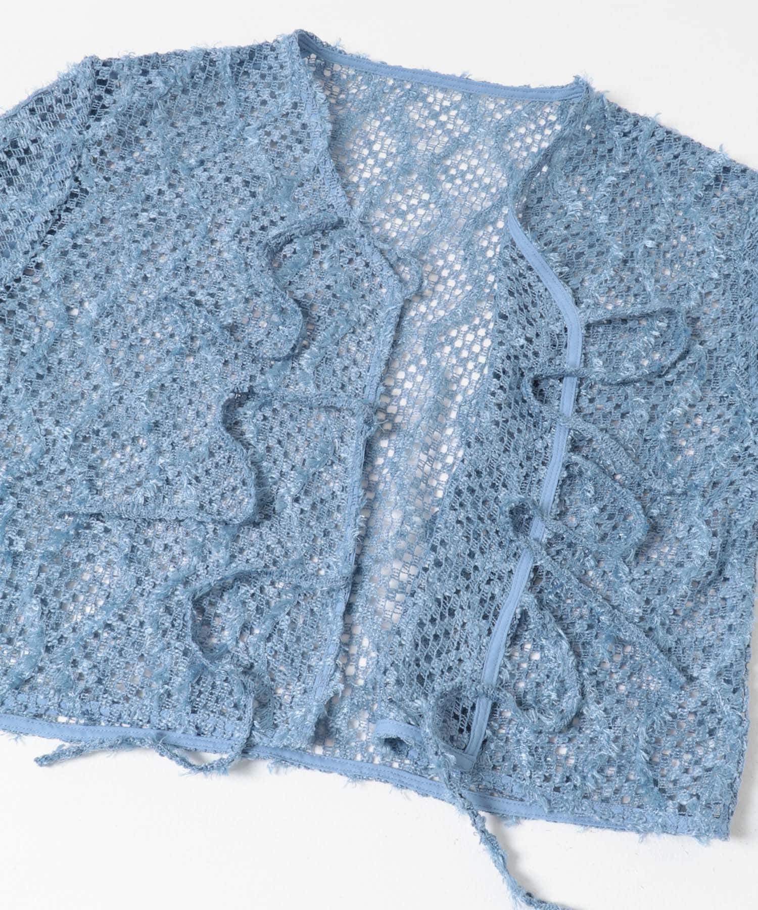  「フェザーメッシュカーディガン」|カーディガン|