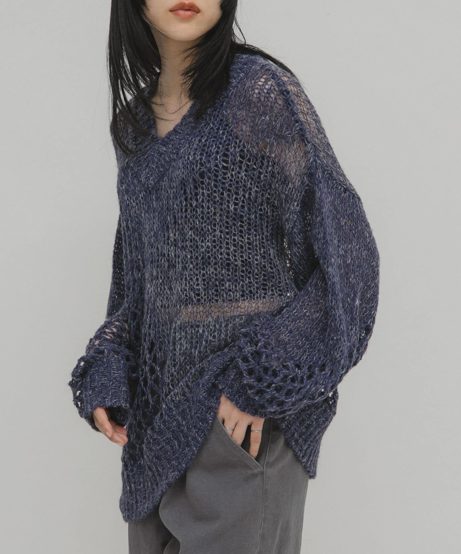  「シースルースパンコールニット」|ニット・セーター|