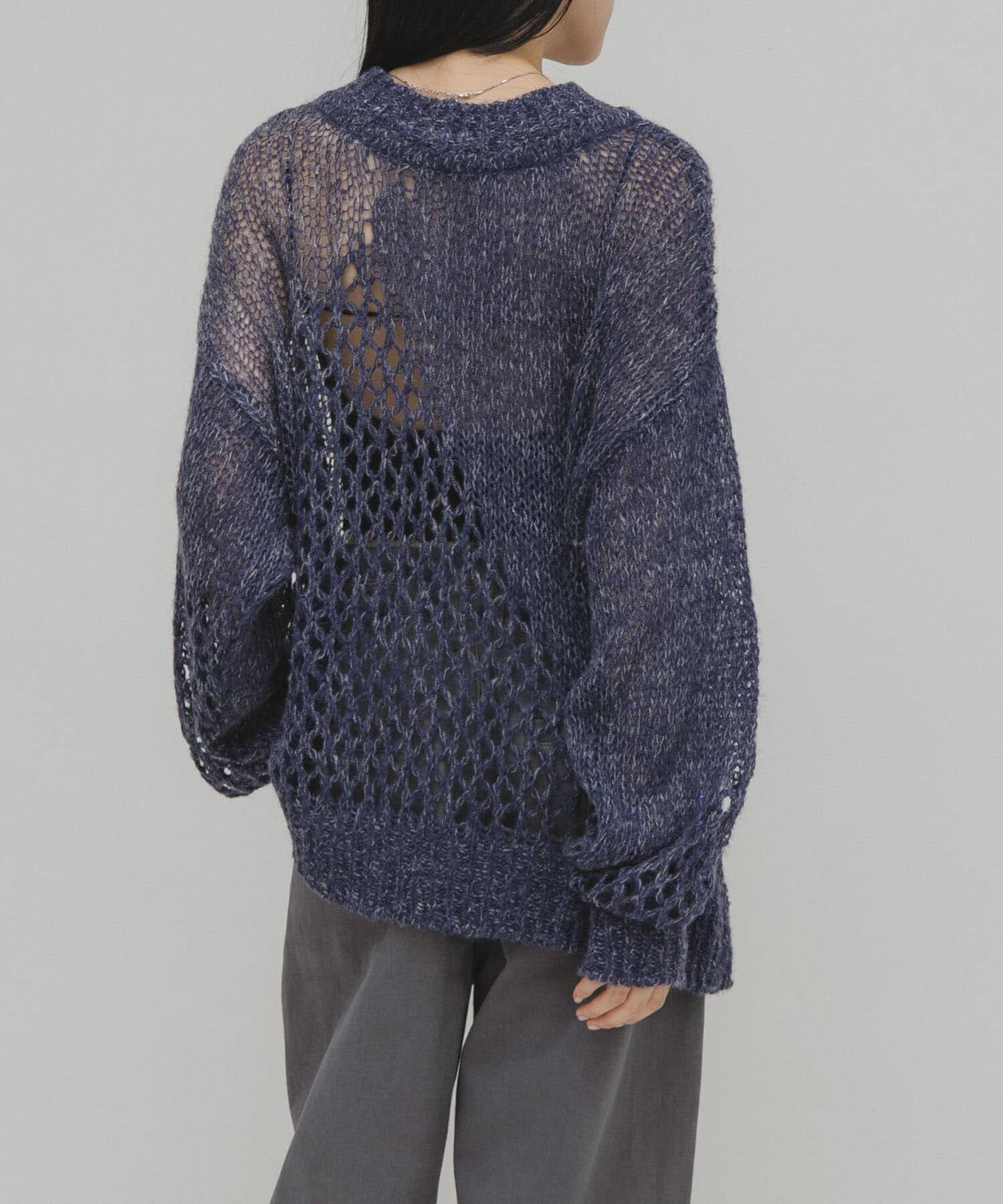  「シースルースパンコールニット」|ニット・セーター|