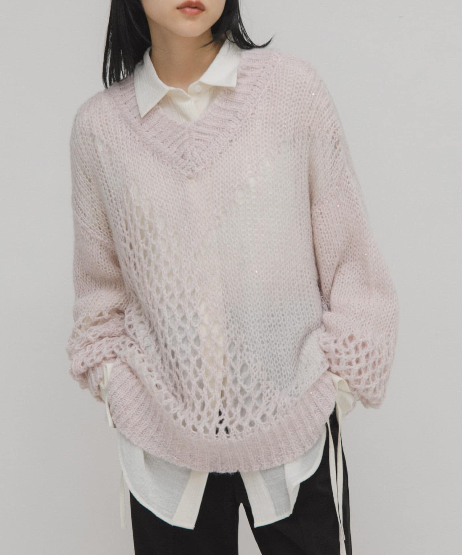  「シースルースパンコールニット」|ニット・セーター|