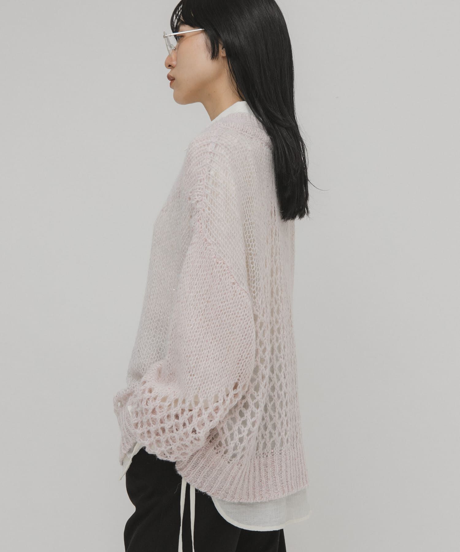  「シースルースパンコールニット」|ニット・セーター|