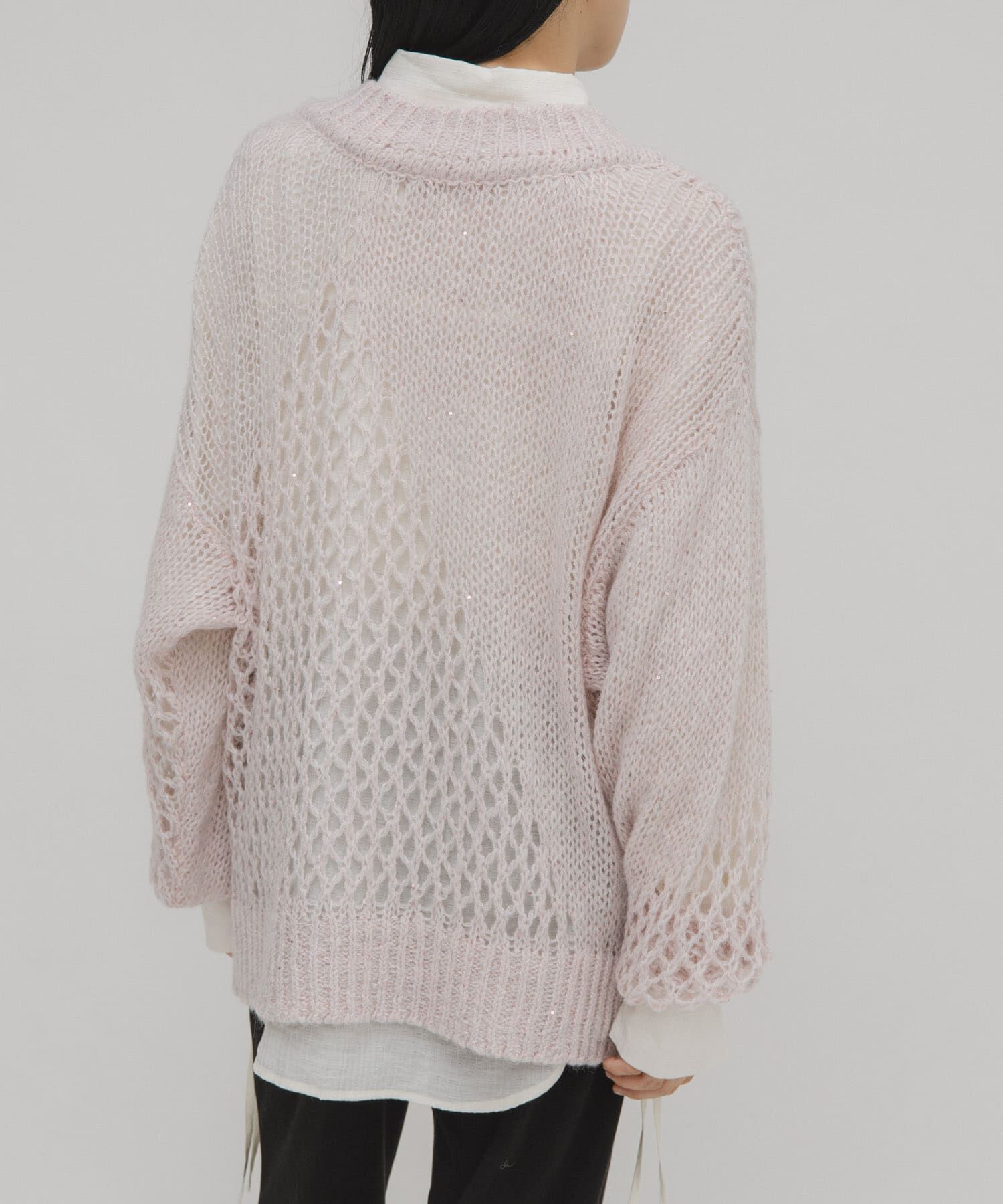  「シースルースパンコールニット」|ニット・セーター|