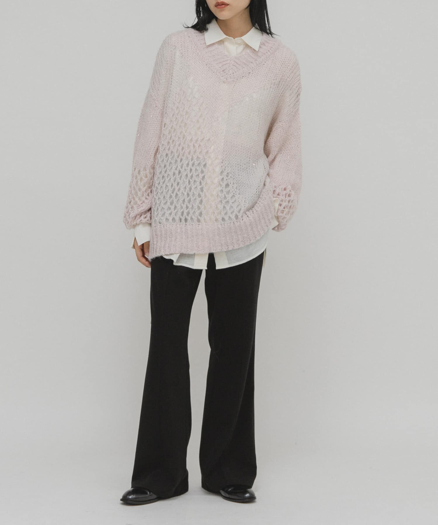  「シースルースパンコールニット」|ニット・セーター|