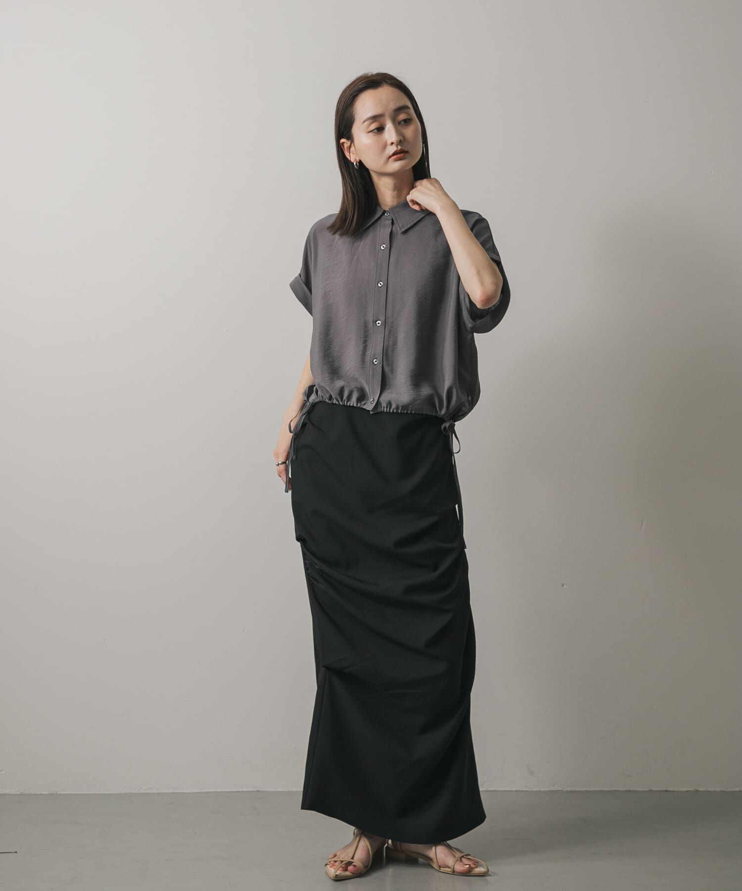 SENSE OF PLACE by URBAN RESEARCH「クロップドバルーンブラウス」|シャツ・ブラウス|