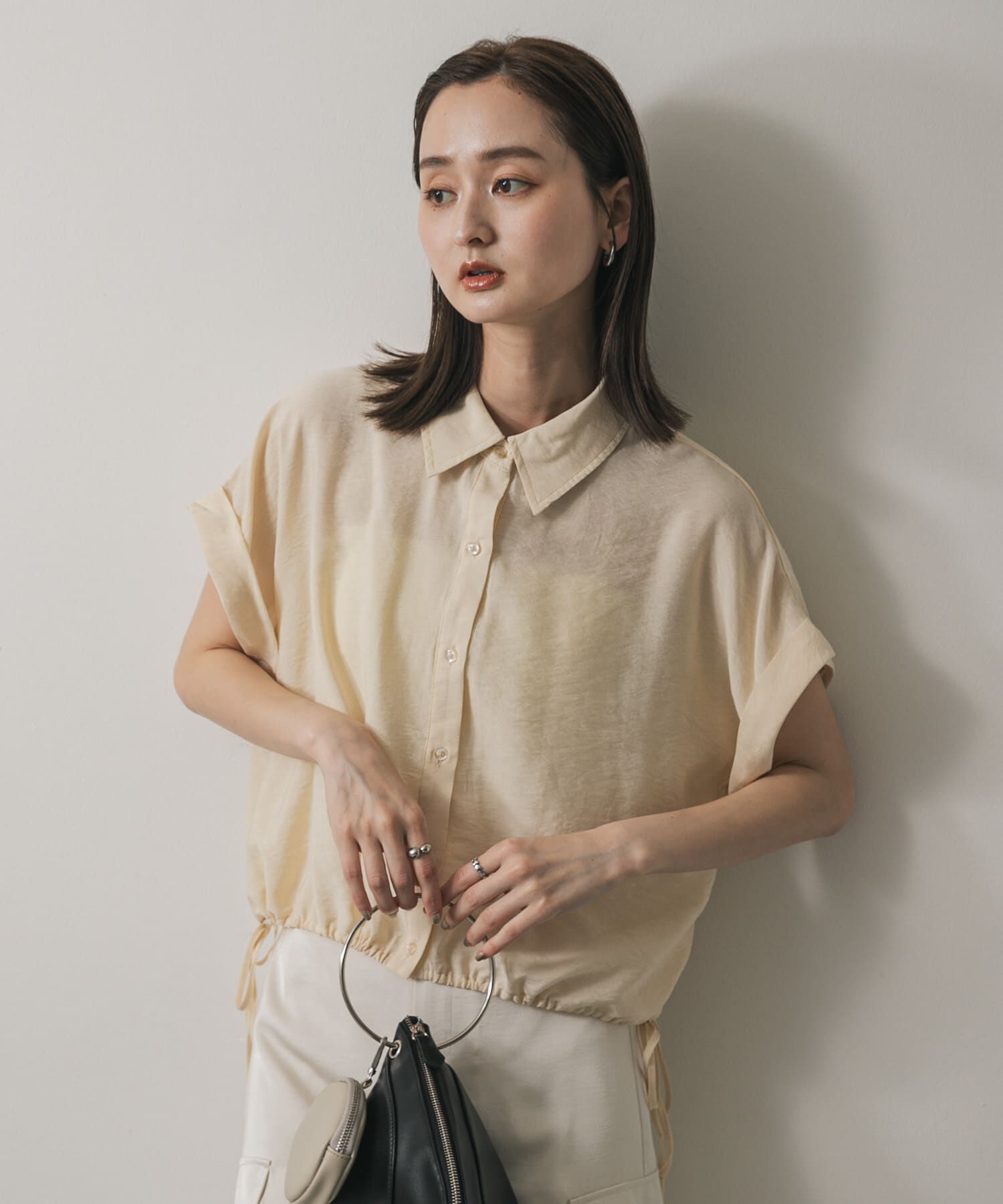 SENSE OF PLACE by URBAN RESEARCH「クロップドバルーンブラウス」|シャツ・ブラウス|