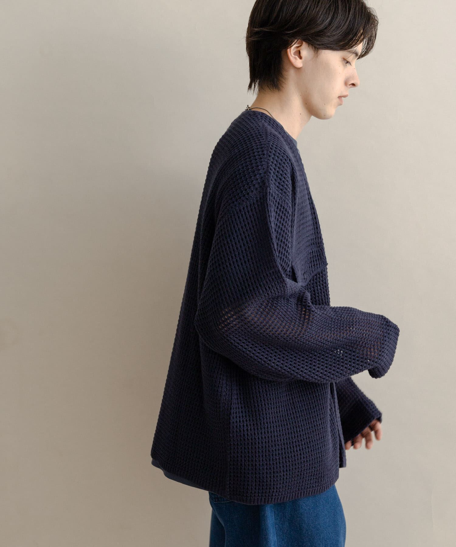 SENSE OF PLACE by URBAN RESEARCH「WポケットVネックニットカーディガン」|カーディガン|