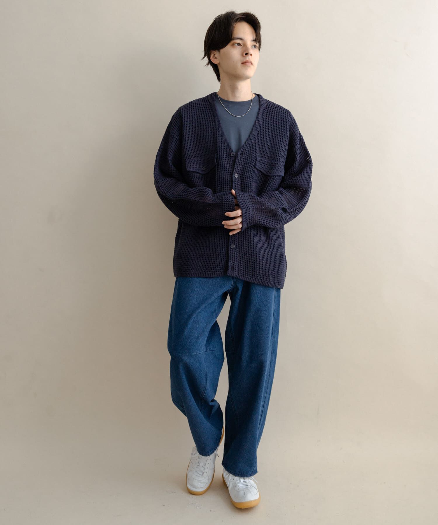 SENSE OF PLACE by URBAN RESEARCH「WポケットVネックニットカーディガン」|カーディガン|