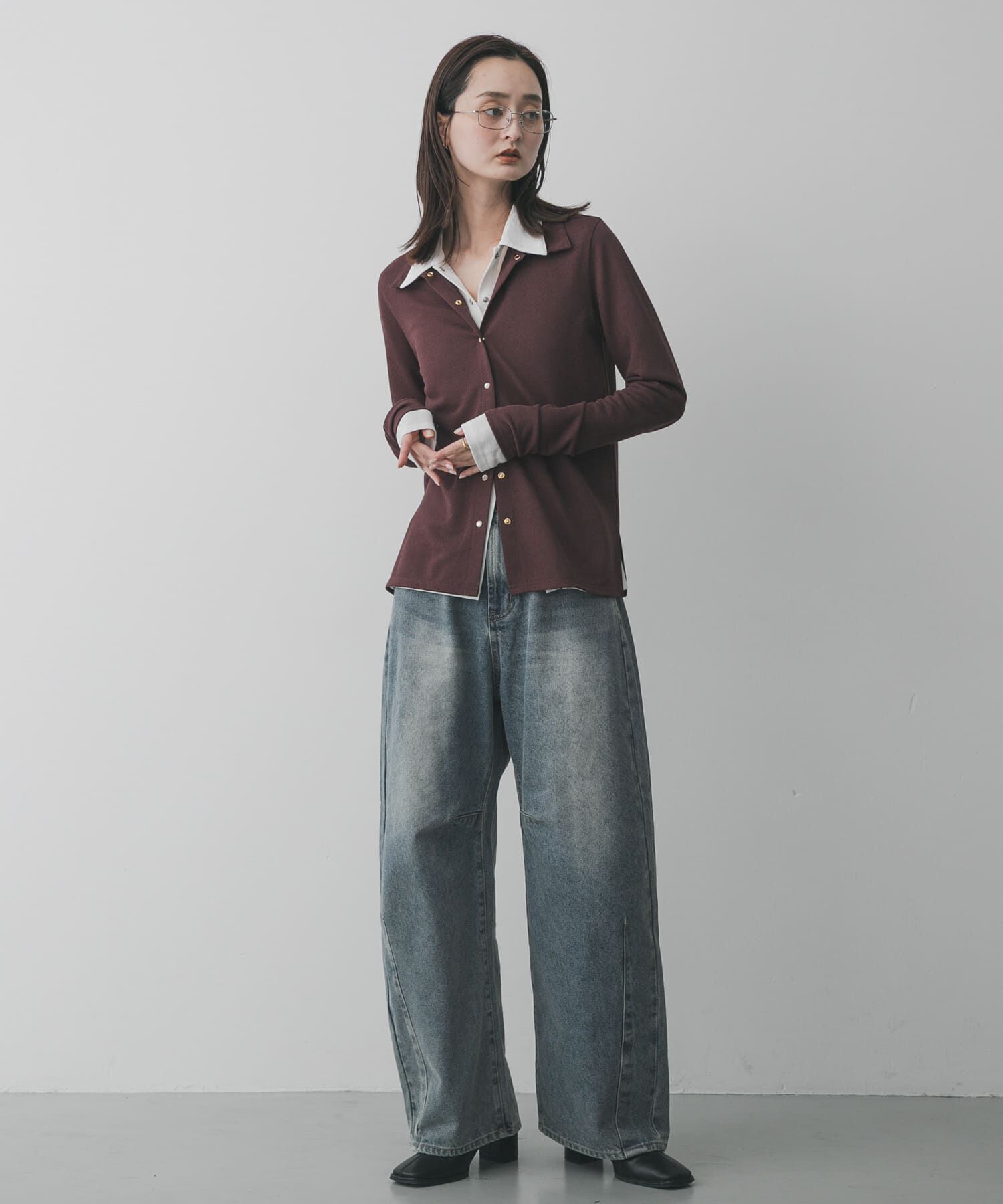 SENSE OF PLACE by URBAN RESEARCH「フロントドットカットシャツ」|シャツ・ブラウス|