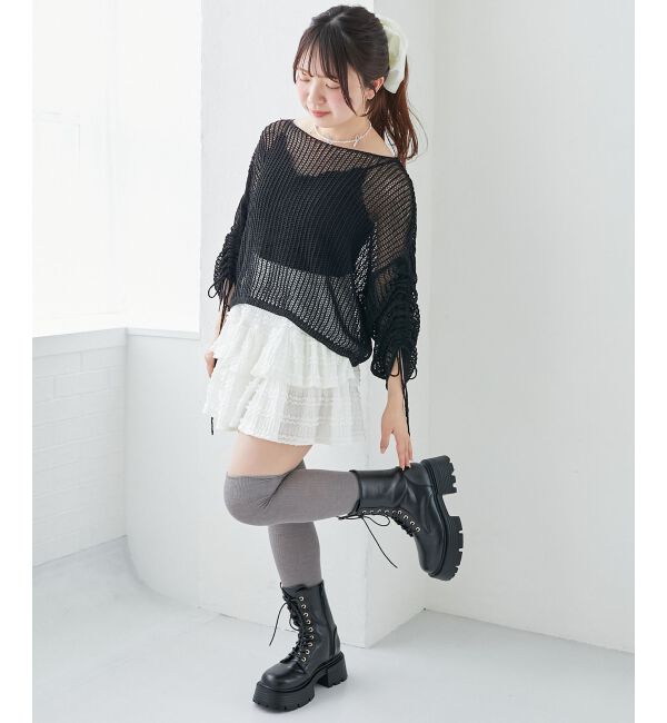  「タンクソールレースアップブーツ」|ショートブーツ|