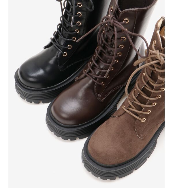  「タンクソールレースアップブーツ」|ショートブーツ|