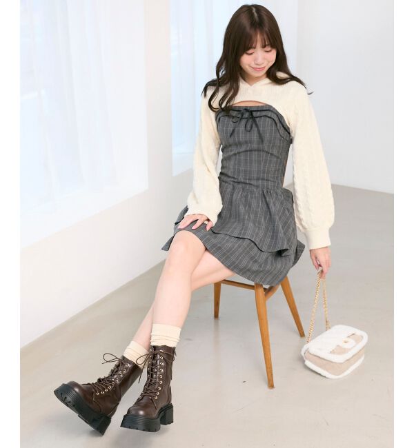  「タンクソールレースアップブーツ」|ショートブーツ|