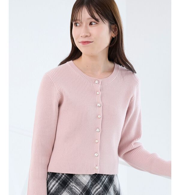  「バックリボンショートカーディガン」|カーディガン|