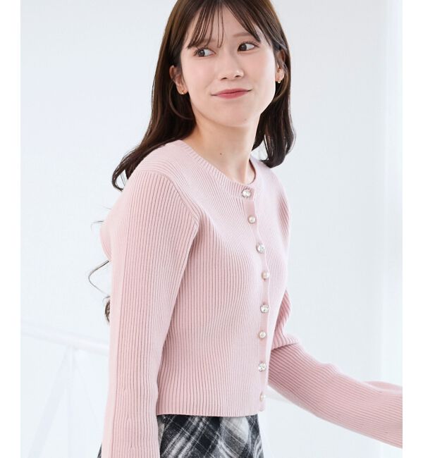  「バックリボンショートカーディガン」|カーディガン|