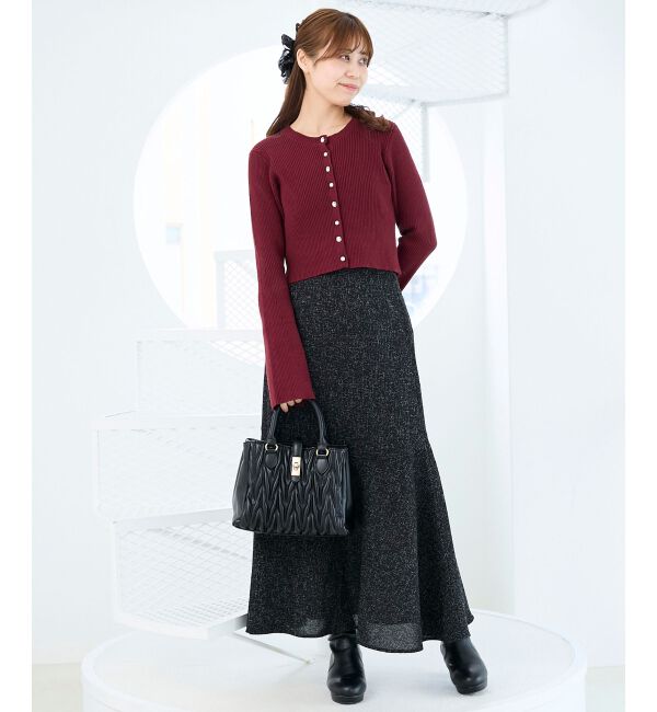  「バックリボンショートカーディガン」|カーディガン|