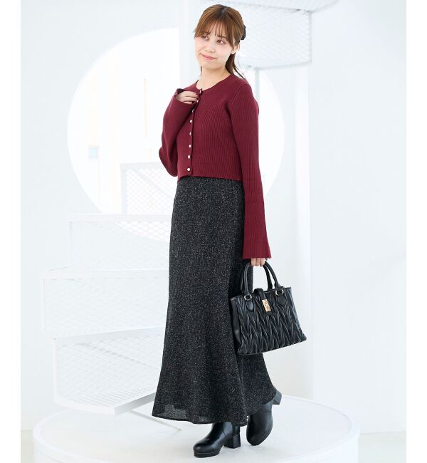  「バックリボンショートカーディガン」|カーディガン|