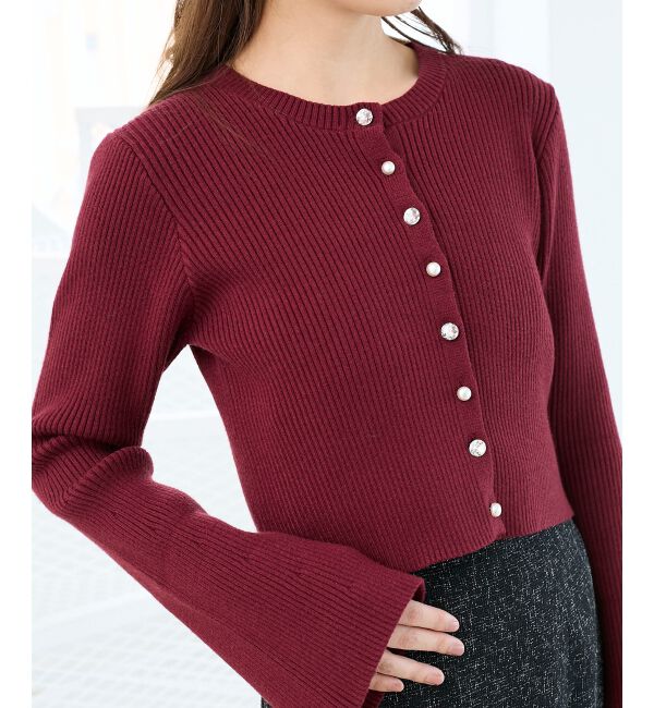  「バックリボンショートカーディガン」|カーディガン|