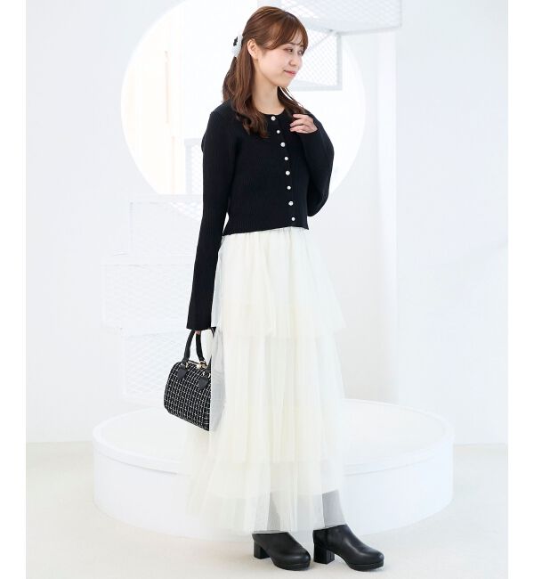  「バックリボンショートカーディガン」|カーディガン|