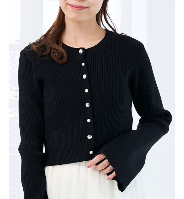  「バックリボンショートカーディガン」|カーディガン|
