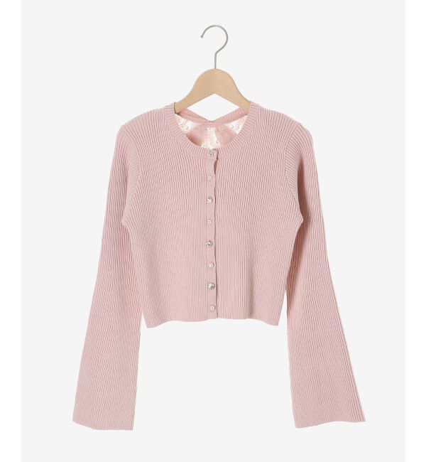  「バックリボンショートカーディガン」|カーディガン|
