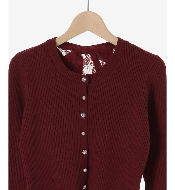  「バックリボンショートカーディガン」|カーディガン|